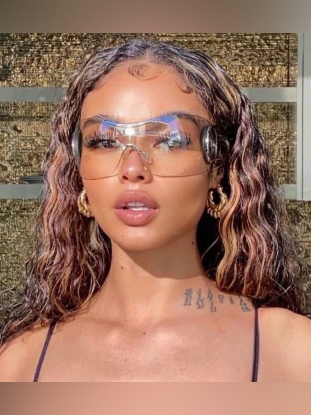 Dior Sport 2 Wraparound/Shield Sunglasses